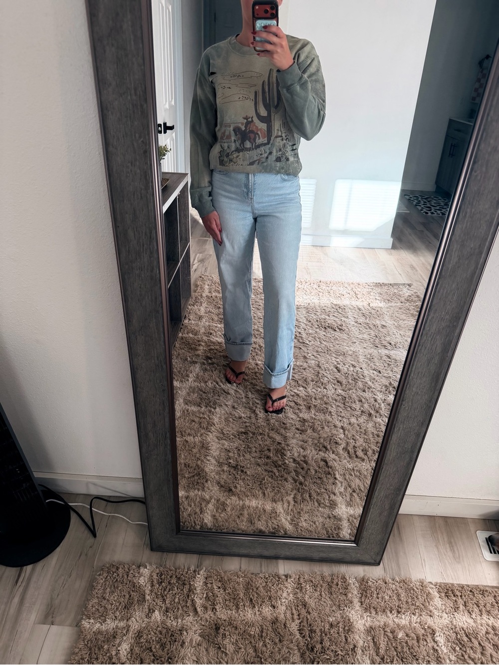 Boutique- Western Crew Neck